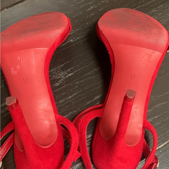 H&M Red Suede Heels - Picture 4 of 4